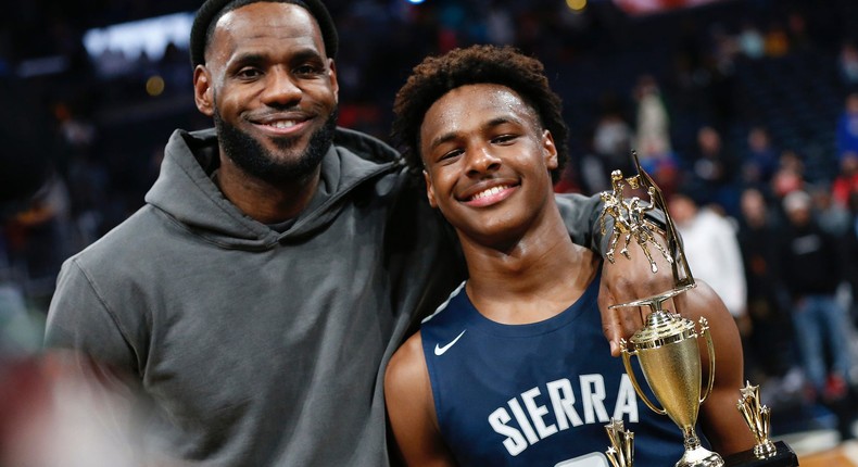 LeBron James wants to play with Bronny.Jay LaPrete/AP Images