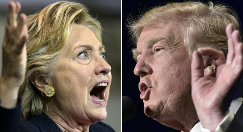 Donald Trump and his one-time presidential rival Hillary Clinton traded bards on Twitter over her loss