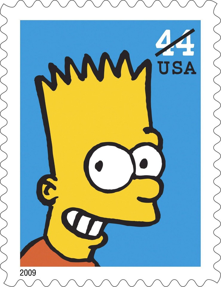 USA SIMPSONS STAMPS HANDOUT