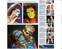 Zobacz malunki na ciałach modelek