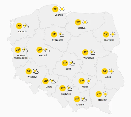 Prognoza Pogody Dla Polski Na Poniedzialek 14 Wrzesnia 2020 Wiadomosci