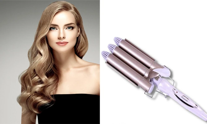 Trostruki uvijač za kosu