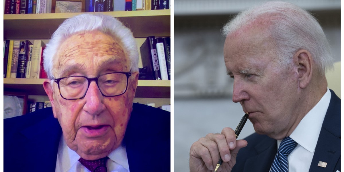 Henry Kissinger i Joe Biden.