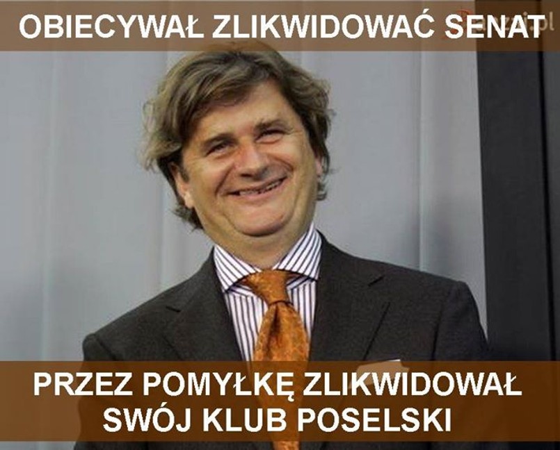 Janusz Palikot rozwiązał swój klub poselski. Czyżby przez pomyłkę?