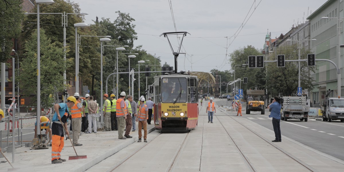 Tramwaje na Skłodowskiej we Wrocławiu