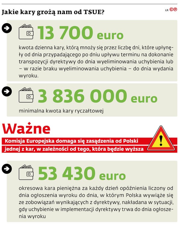 Jakie kary grożą nam od TSUE?