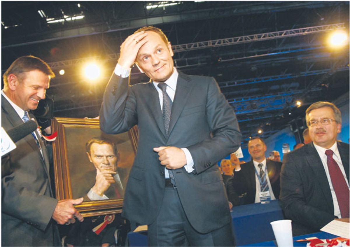 Donald Tusk w sobotę ponownie zostały wybrany na przewodniczącego Platformy Fot. Artur Chmielewski