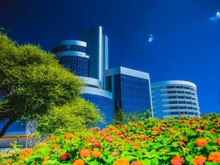 Skyline w Gaborone, Botswana