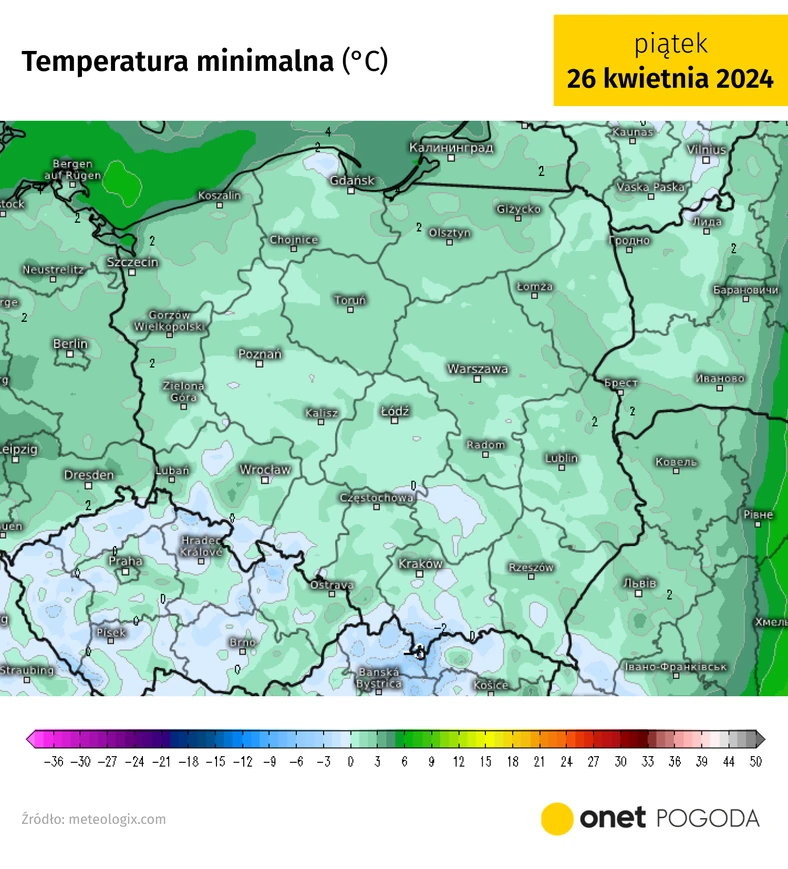 W nocy znów pojawi się niebezpieczeństwo przymrozków