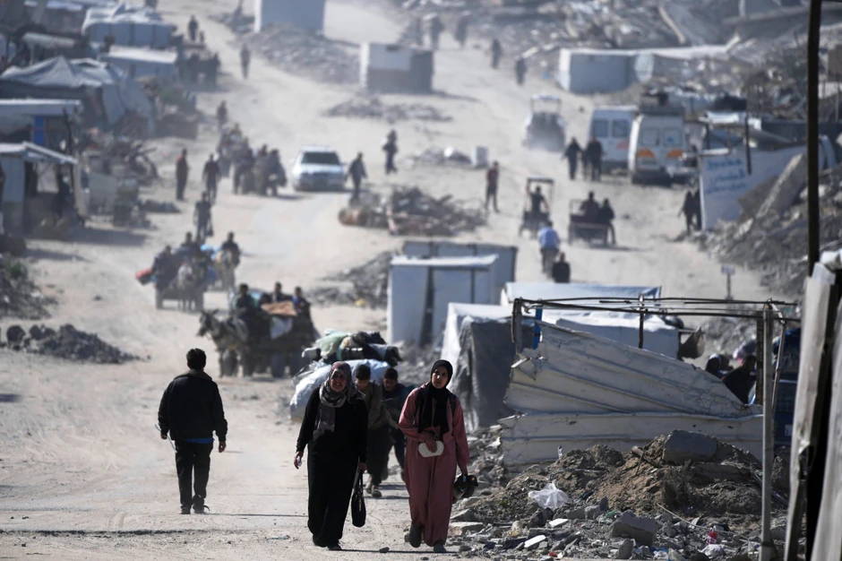 Gaza, Pojas Gaze, ljudi beže nakon izraelskih napada na Gazu