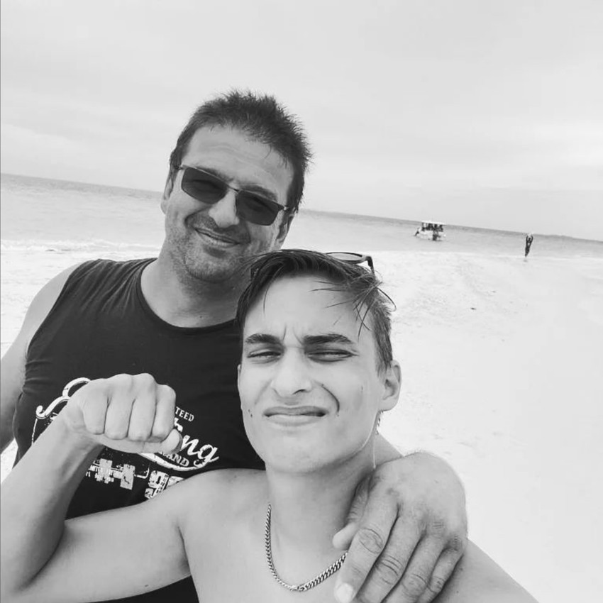 Boris Majorski sa ocem Vladimirom