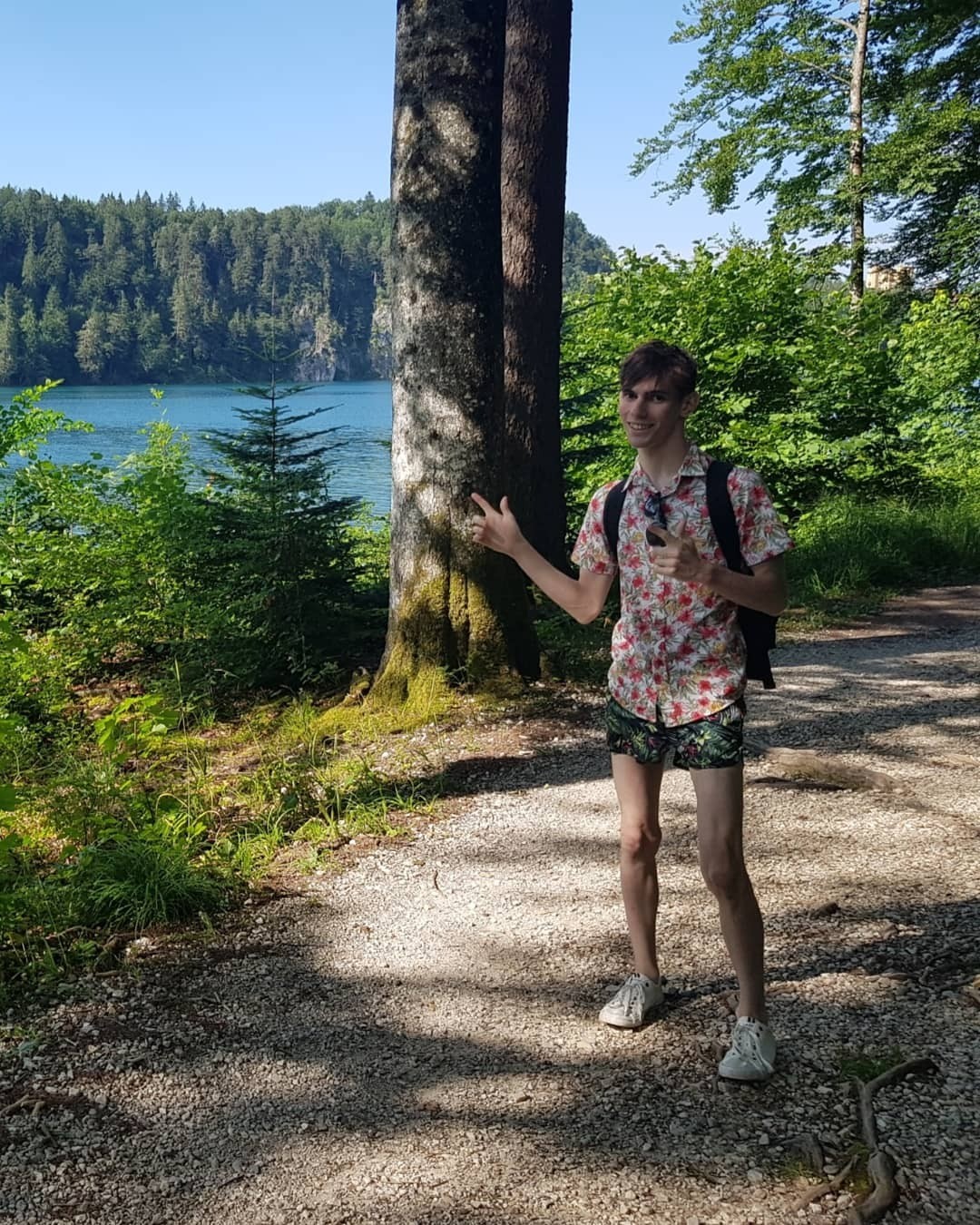 George si nevšimol označenie “aux noix“ na obale salámy, ktoré z francúzštiny znamená, že výrobok obsahuje orechy.