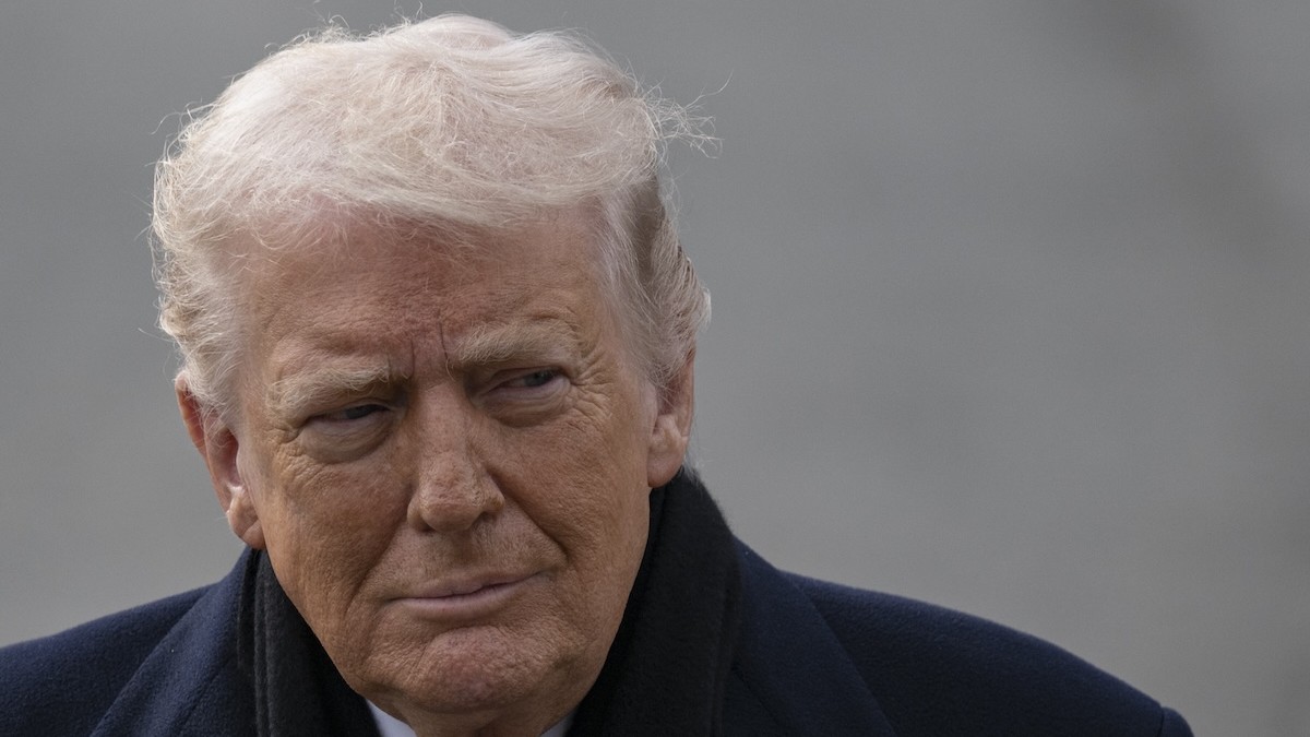 Prezident Spojených štátov Donald Trump sa rozpráva s novinármi, 16. januára 2026 vo Washingtone DC.