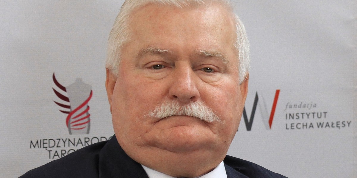 Lech Wałęsa na otwarciu Ptak Fashion City