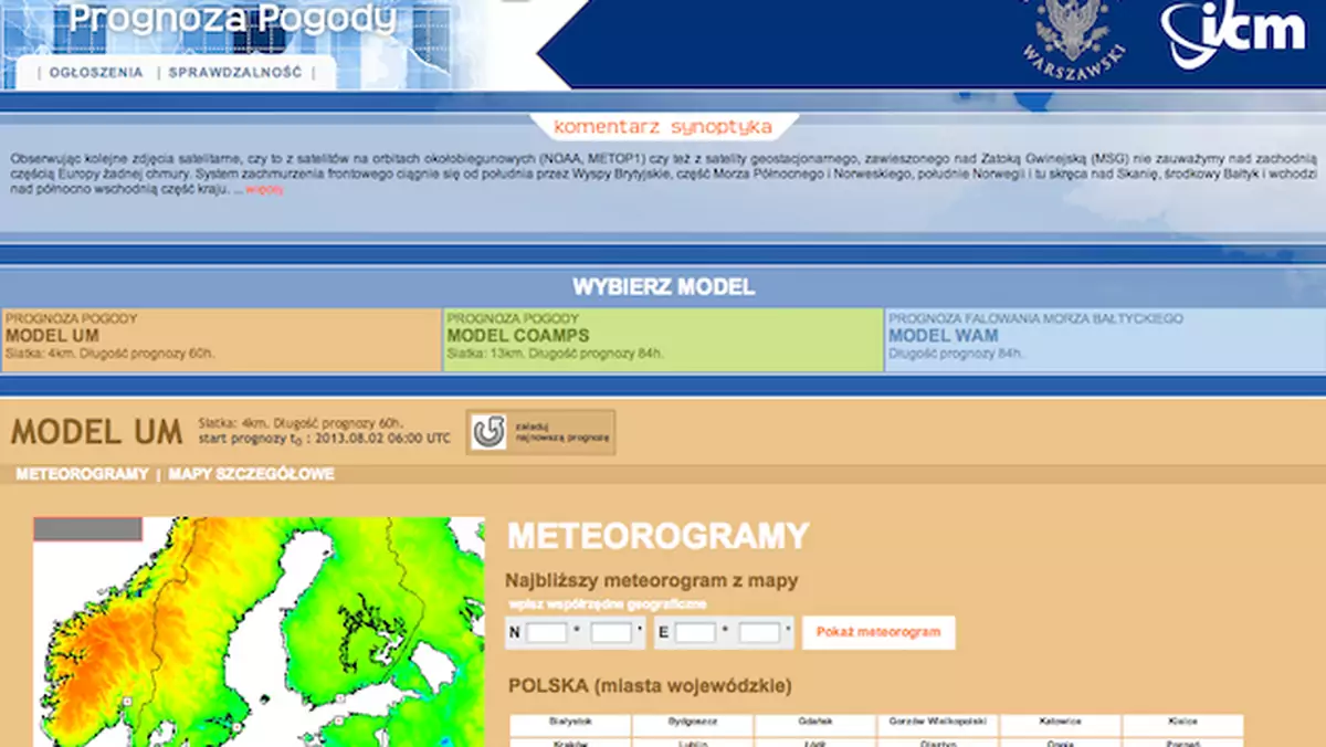 Najciekawsze serwisy pogodowe w sieci - sprawdź pogodę na sierpień