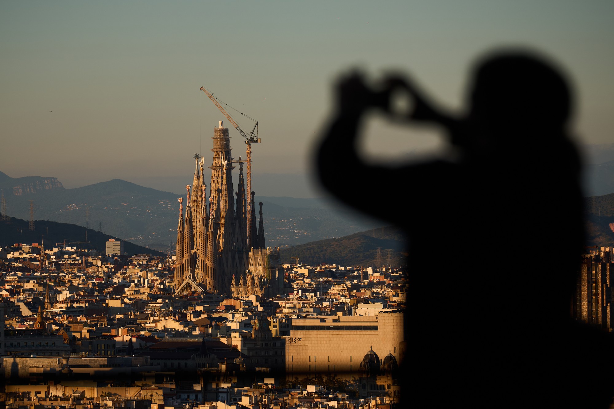 Bazilika Sagrada Família v Barcelone.
