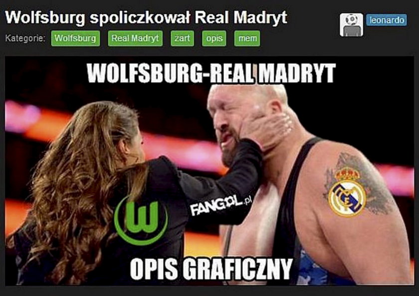 Real Madryt na kolanach. Memy po porażce z VfL Wolfsburg! GALERIA