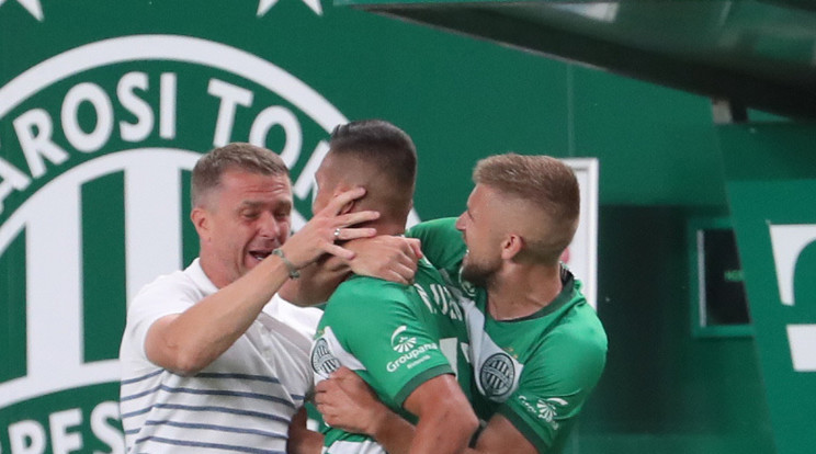 A Bajnokok Ligája playoffjában a Ferencváros. /Fotó Pozsonyi Zita/Blikk