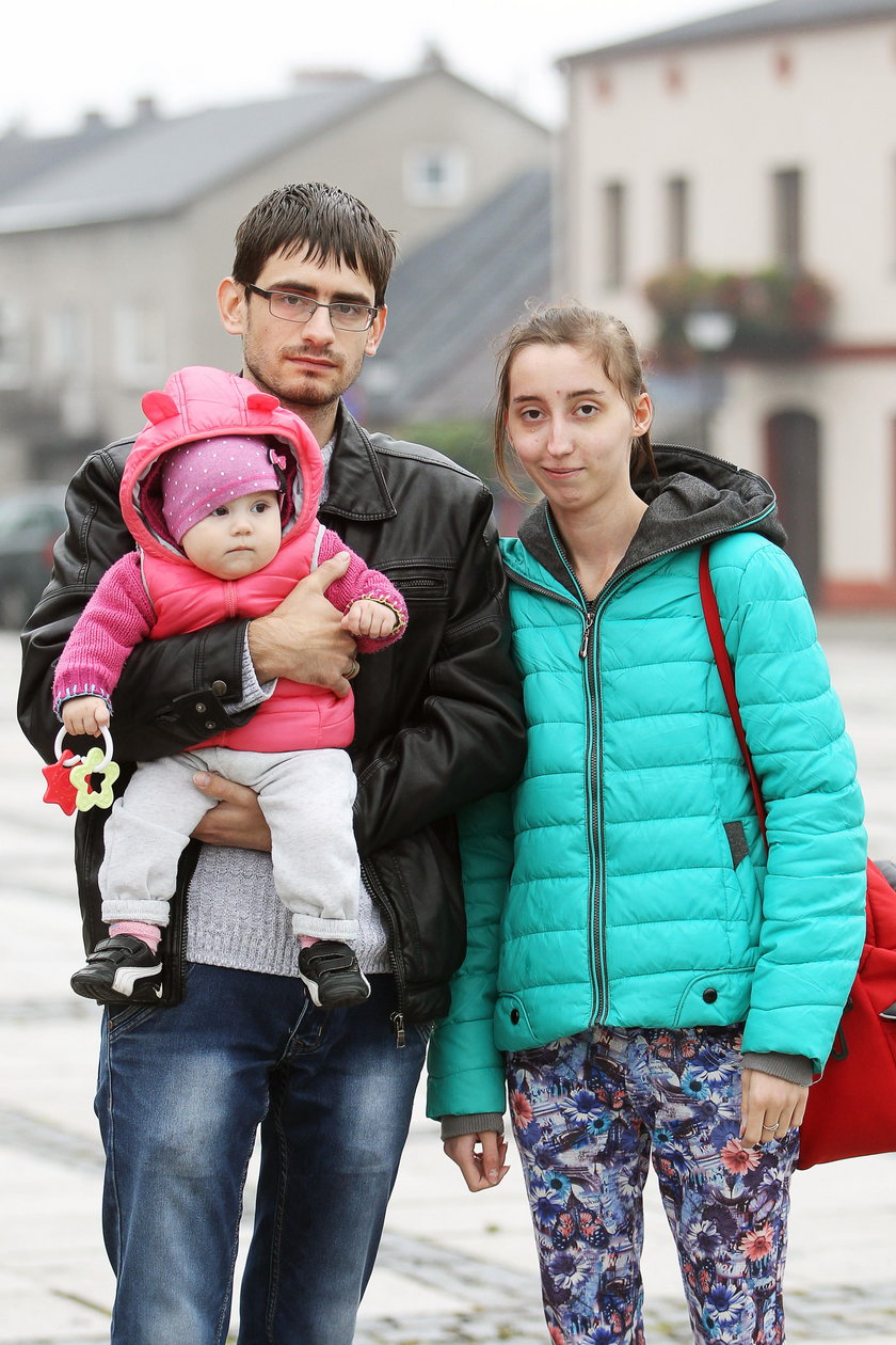 Mateusz (30 l.), Anna (21 l.) i Wiktoria (10 m.) Liberscy z okolic Słakowa
