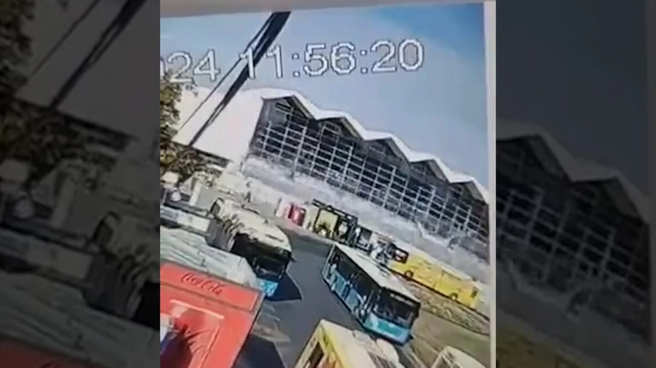 Trenutka urušavanja nadstrešnice