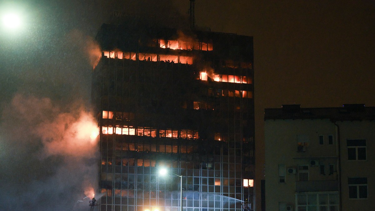 Požar u soliteru u Zagrebu