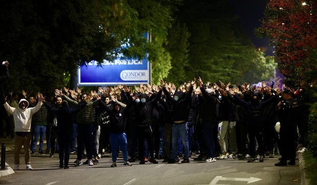 Protest ispred zgrade Vlade u Podgorici