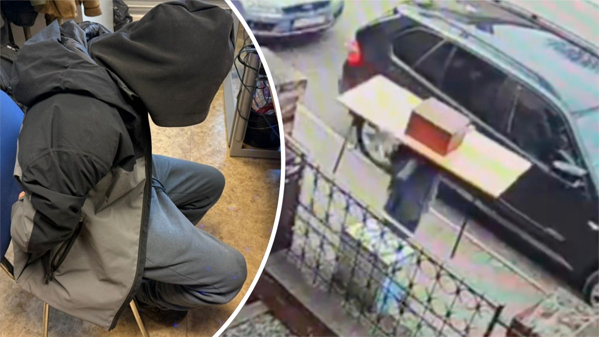 Niósł przez miasto stół jak trofeum. Nagranie zaskakuje