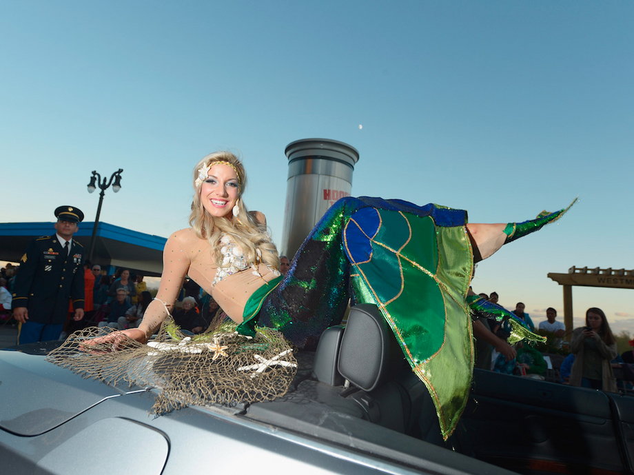 Cara McCollum during The 2014 Miss America Competition Parade.