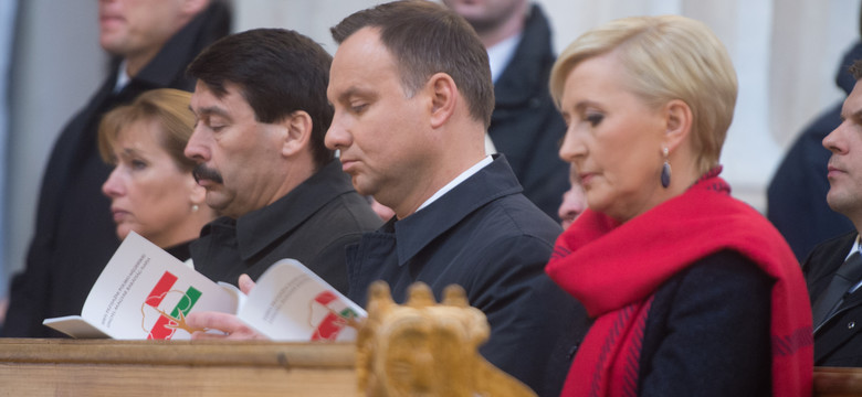 Prezydenci Polski i Węgier wzięli udział w mszy św. w Piotrkowie Trybunalskim