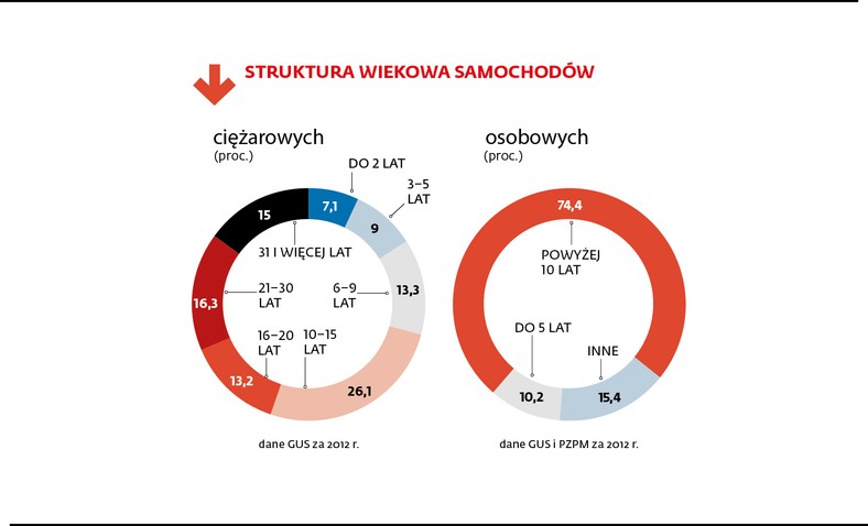 Struktura wiekowa samochodów