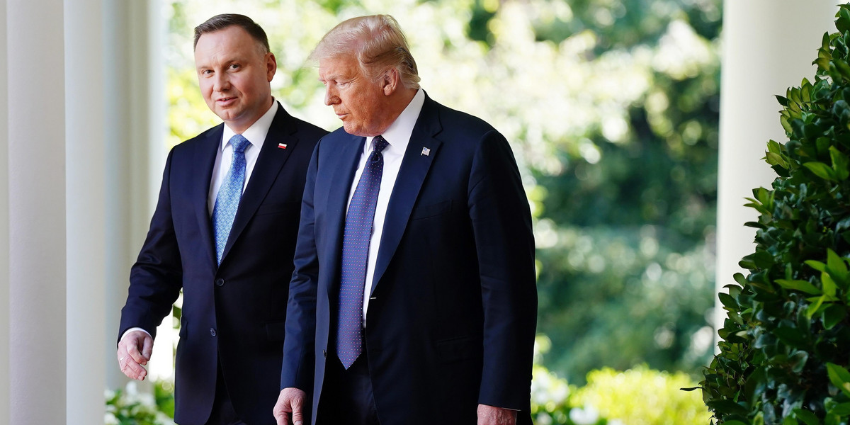 Trump and Polish President Duda hold joint press conference at White House.