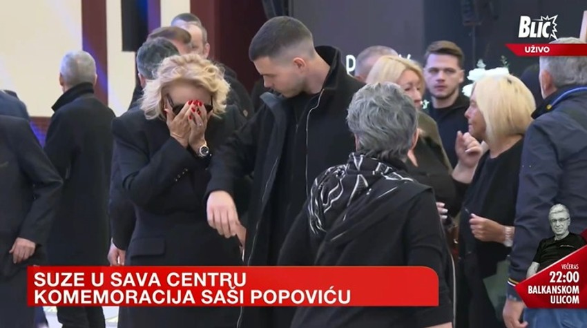 Brena se slomila na komemoraciji Saši Popoviću