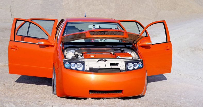 Garaż tunera: Škoda Fabia 1.4 16V – lisek pustynny