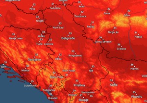 Temperature u Srbiji 12. avgusta