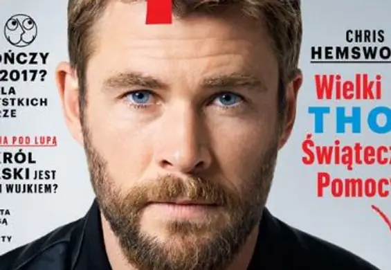 Chris Hemsworth z serduszkiem WOŚP na okładce polskiego magazynu. To nie Photoshop