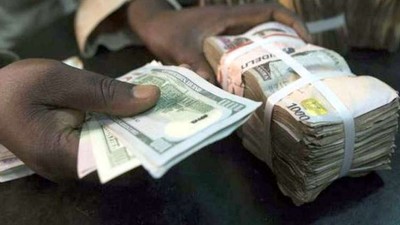 Naira gains against dollar by 0.03%.