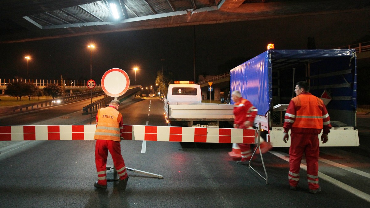 WARSZAWA STAN POWODZIOWY WAŁ MIEDZESZYŃSKI ZAMKNIĘCIE