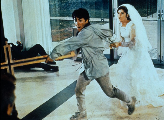 Dustin Hoffman i Katharine Ross w filmie 'Absolwent'