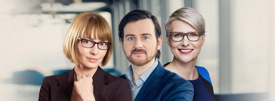 Od lewej: Kasia Pieniądz, inwestorka, wiceprezeska Swiss-Polish Blockchain Association oraz członkini zarządu Bitfold AG, Dawid Pałka, inwestor i przedsiębiorca, oraz Sylwia Machnik-Kochan, VP Sales na region EMEA w HTC/Vive