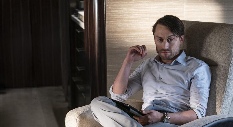 Kieran Culkin  plays Roman Roy on HBO's Succession.Graeme Hunter/HBO