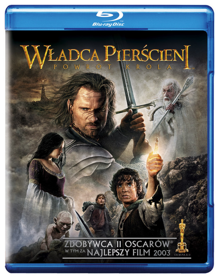 Okładka wydania Blu-Ray filmu "Władca Pierścieni: Powrót króla"