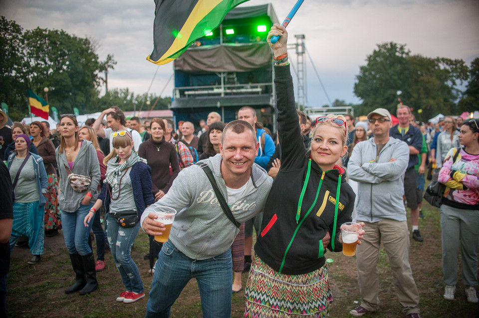 Publiczność ostatniego dnia Ostróda Reggae Festival 2014