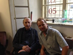 Maciej Stuhr z legendarnym doktorem ze "Szpitala na peryferiach" [ZDJĘCIA]