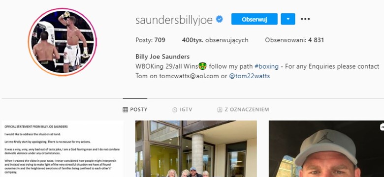 Szok: światowej sławy bokser uczył, jak bić kobiety. Tłumaczy, że to żart...