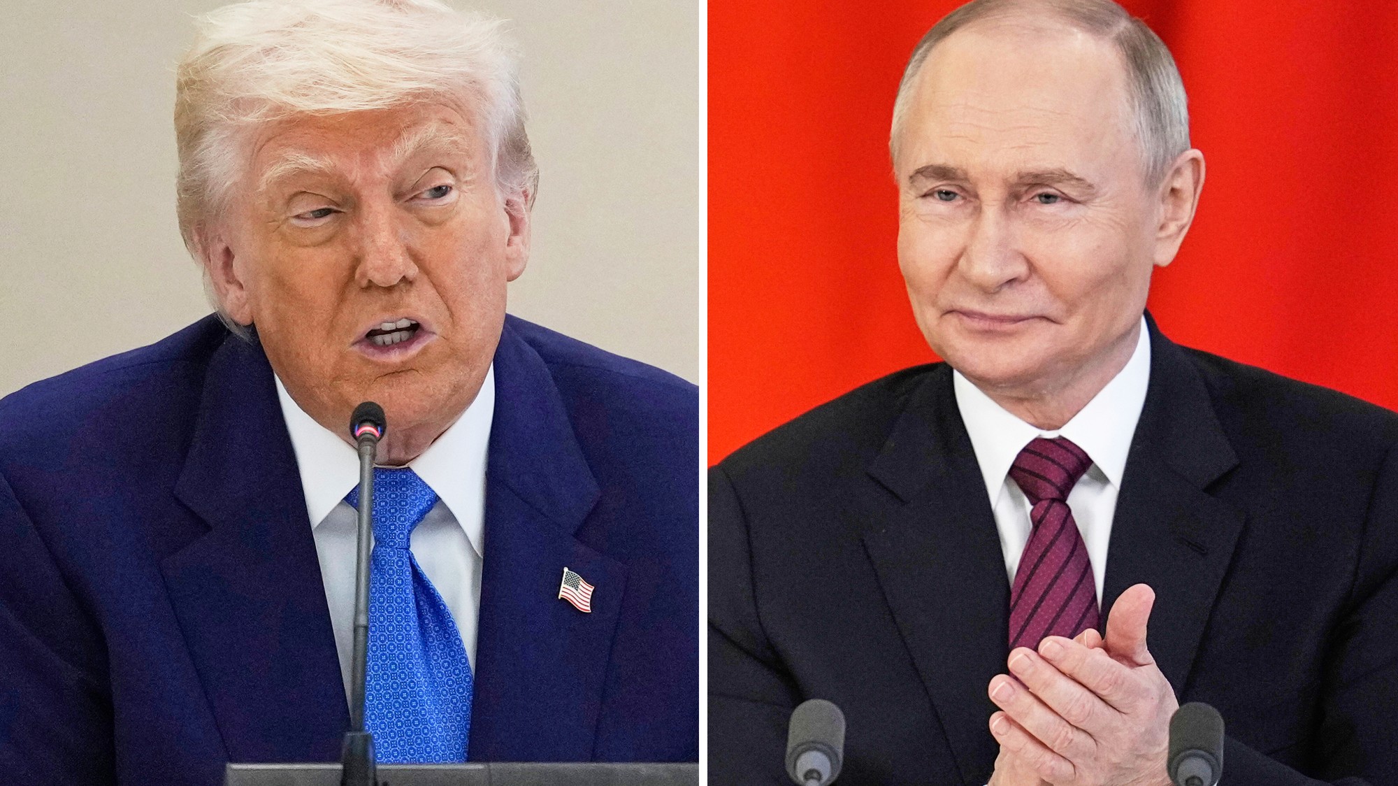 Donald Trump a Vladimir Putin