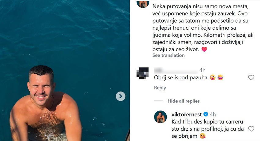 Viktor Živojinović, komentari
