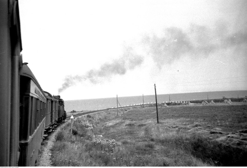 Pociąg na trasie Gdynia - Hel, 1934 r.