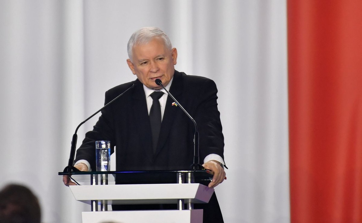 Jarosław Kaczyński na konwencji PiS 4 czerwca 2022