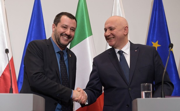 Matteo Salvini i Joachim Brudziński,