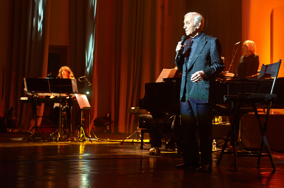 Charles Aznavour na koncercie w Polsce (Sala Kongresowa, Warszawa)